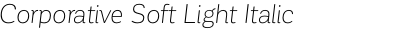 Corporative Soft Light Italic